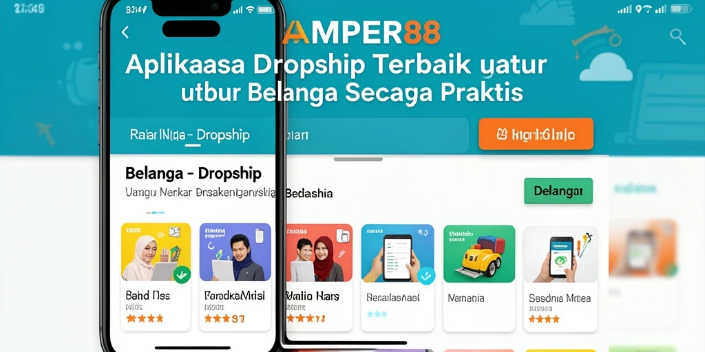 Antarmuka AMPER88 yang intuitif untuk aplikasi Dropship.