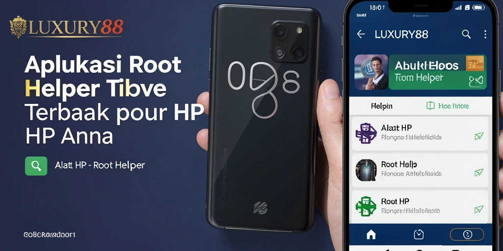 Antarmuka LUXURY88 yang intuitif dan fungsional untuk Root Helper.