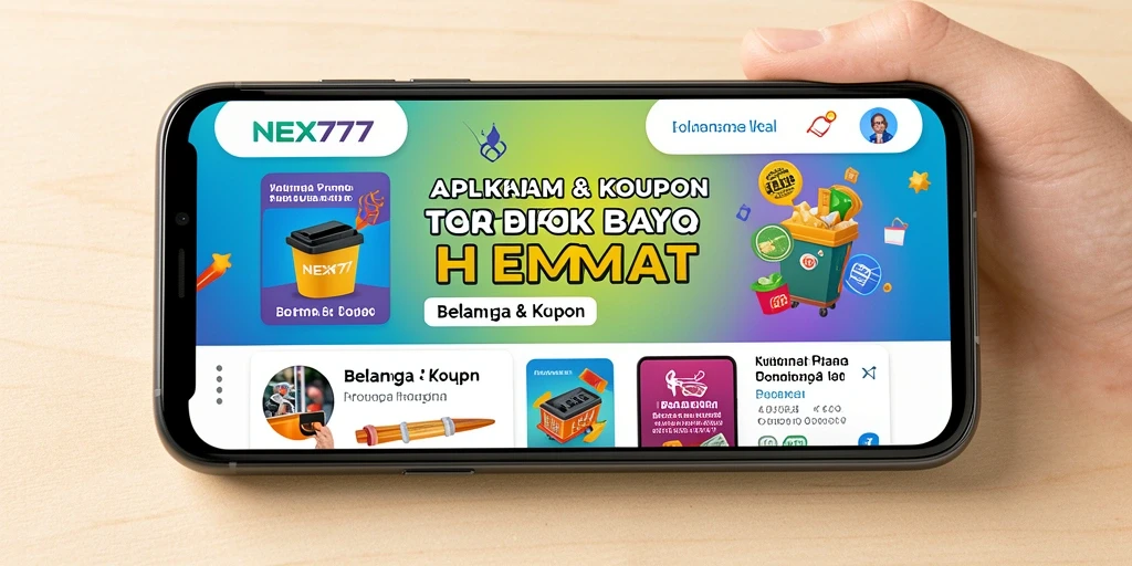 Tampilan antarmuka NEX777 yang intuitif untuk promo dan kupon