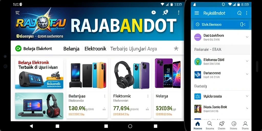 Tampilan antarmuka RAJABANDOT yang menarik dan fungsional.