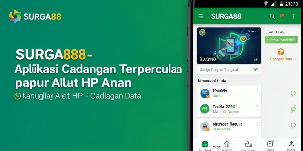 Antarmuka SURGA88 menampilkan fungsi pencadangan data yang efisien.